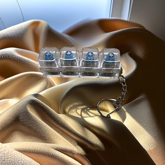 LED  Keyboard Switch Fidget Keychain