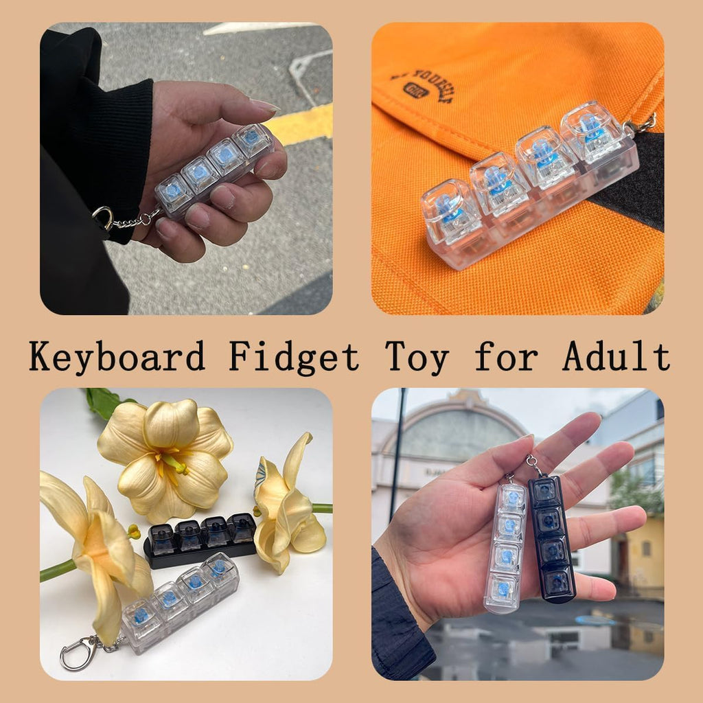 LED  Keyboard Switch Fidget Keychain