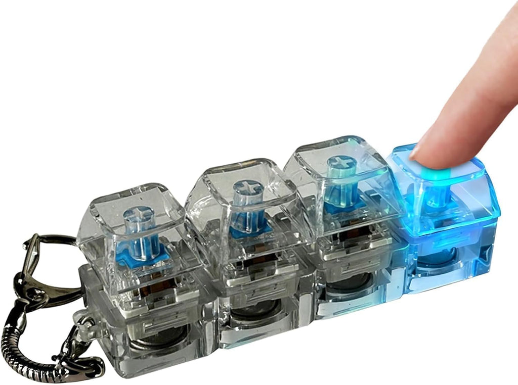LED  Keyboard Switch Fidget Keychain